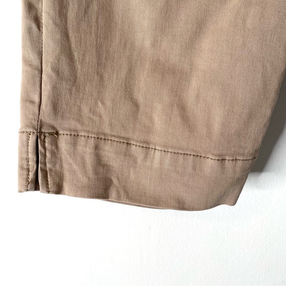Kut from the Kloth Natalie Bermuda Shorts in Neutral Tan - Picture 5 of 8